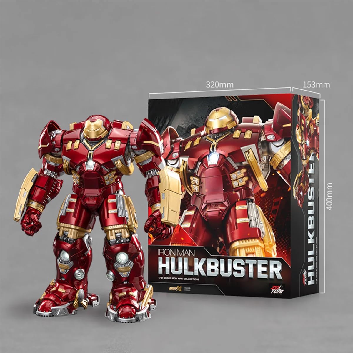 ZD Toys 1/10 Scale Iron Man MK44 Hulkbuster Collectors Action